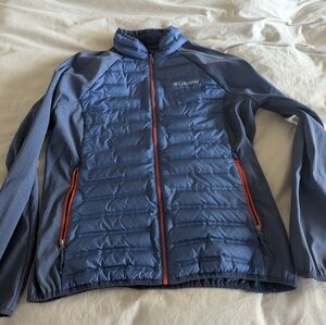 Columbia Dark Jacket with Orange Accents